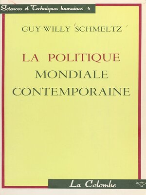 cover image of La politique mondiale contemporaine